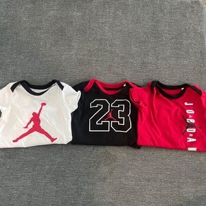 Bundle of 3 Jordan bodysuit onesie baby boy size 3 month